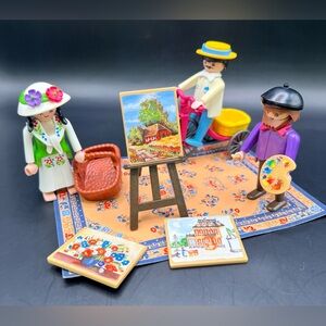 Playmobil/Geobra-Colorful‎ Artist Playset Vintage, Pre- Owned, Mixed Lot